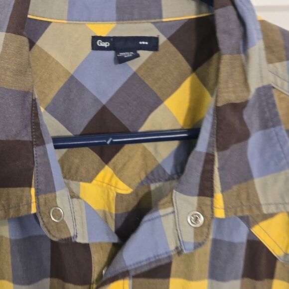 Mens short sleeve button down gap 2xl shirt - Picture 2 of 7